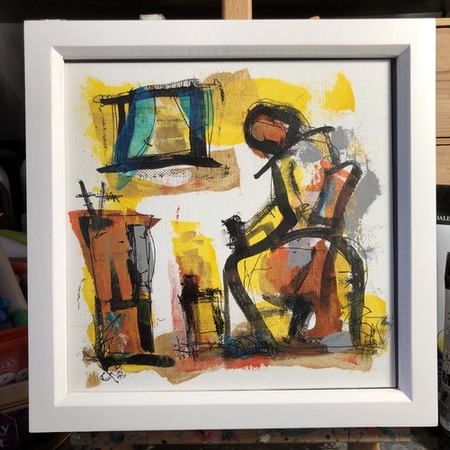 Original acrylic painting p61 - painting,