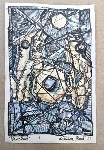 20th vintage abstract - c,