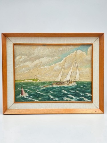 Mid century maritime painting - mid,