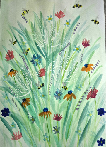 Original watercolor painting - ,