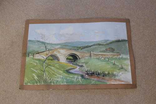Original water colour - colour, rural