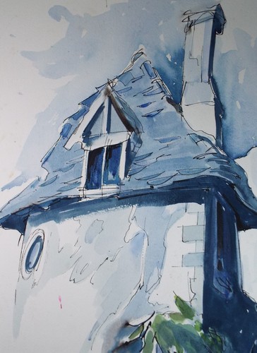 Original watercolour drawing - watercolour,