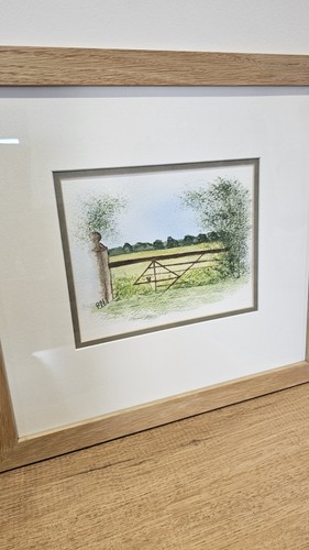 Watercolor county landscape - watercolor,