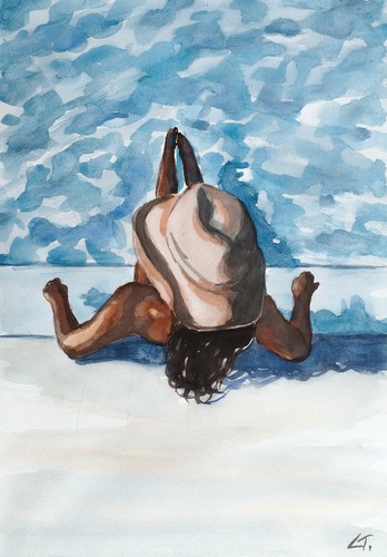 Original watercolor painting - watercolor,