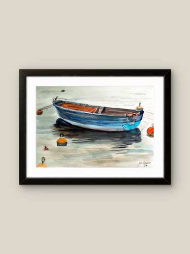 Marine blue boat coastal - marine,