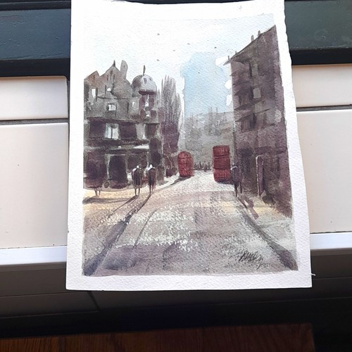 Mcsharry signed watercolour - r.mcsharry,