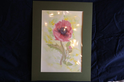 Canvas flower water colour - canvas,