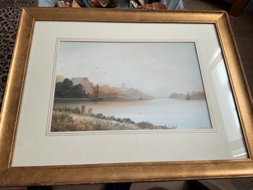 Framed watercolour a - framed,