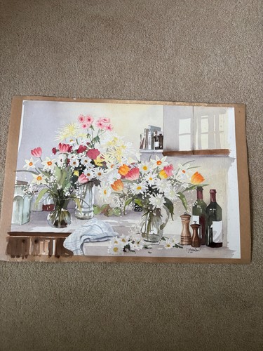 Vintage original watercolour