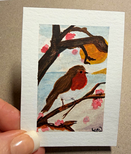 Aceo original watercolour - original,