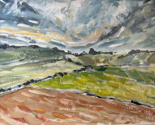 Original gauche painting - original,