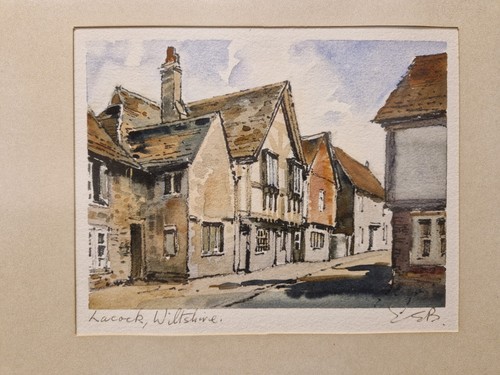 Framed water colour painting