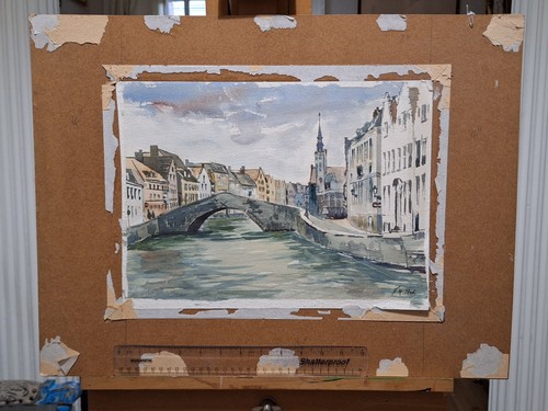 Watercolour spiegelrei - watercolour, of