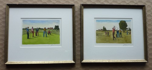 Pair framed signed - of,