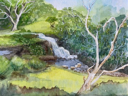 Watercolour kay barry - by,