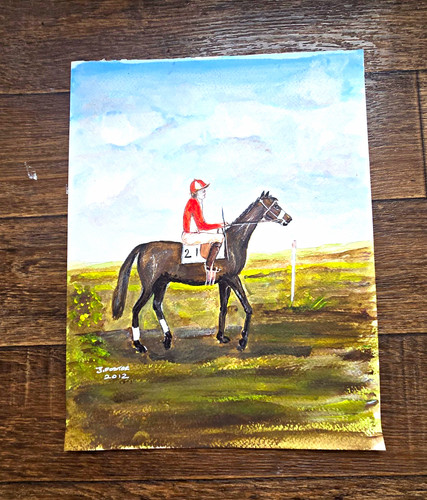 Signed original watercolour - signed,