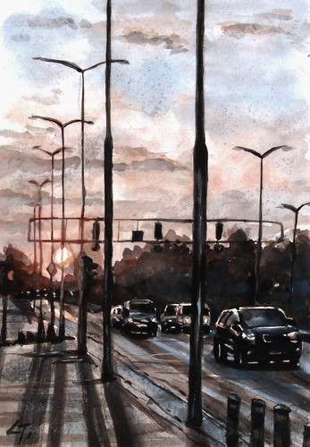 Original watercolor painting - original,