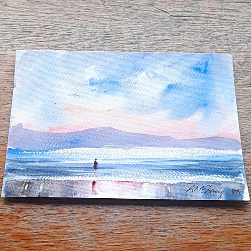 Mcsharry signed watercolour - r,