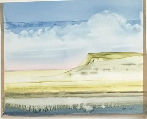 Original signed watercolour - original,