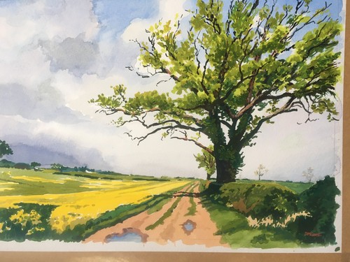 Water colour painting - water,