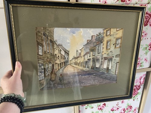 Vintage original watercolour - vintage,