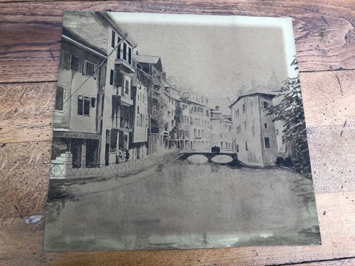 Early 1900s watercolour scene - 1900s,