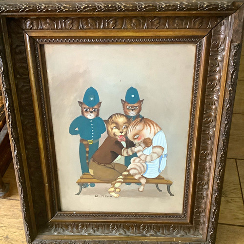 Louis wain after signed - wain, or