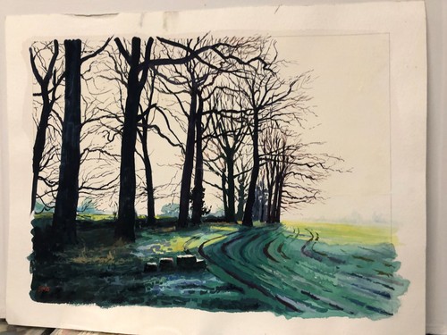 Water colour painting - water,