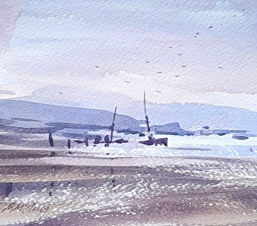 Mcsharry signed watercolour - signed,