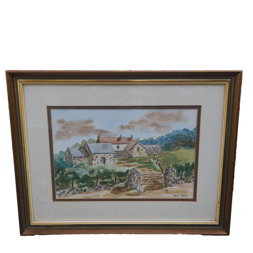 Vintage watercolour painting - vintage,