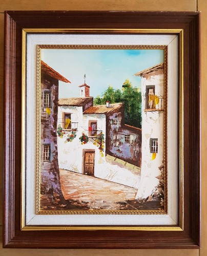 Signed water colour painting - water,