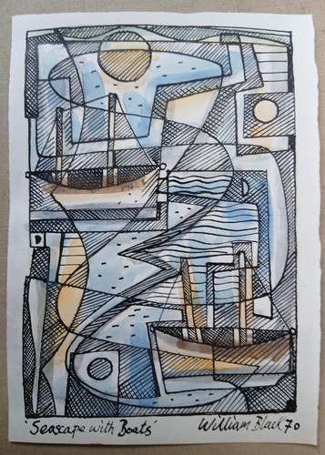 20th vintage abstract - c,