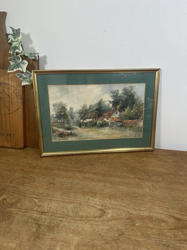 Antique landscape watercolour - landscape,