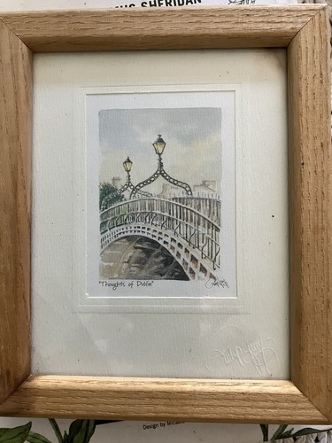 Print signed watercolour - signed,