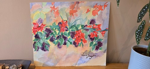 Original watercolour floral - original,