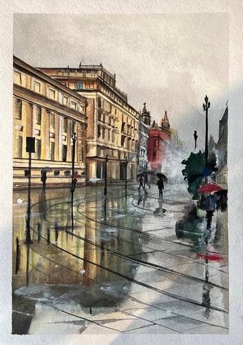 Rain reflections european - rain, a