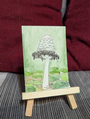 Aceo original mushroom - original,