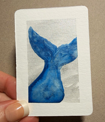 Aceo original watercolour - aceo,