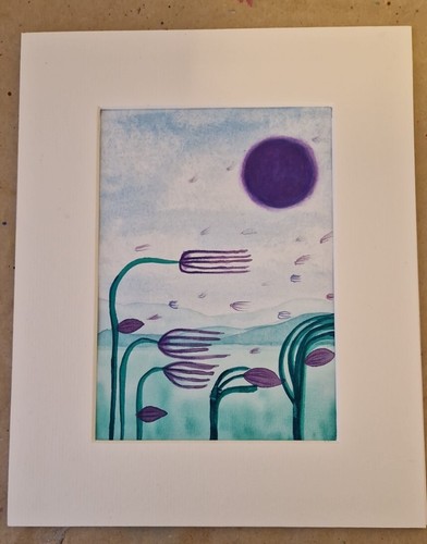 Abstract watercolour painting