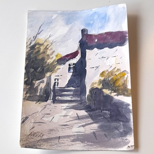 Signed original watercolour - signed,