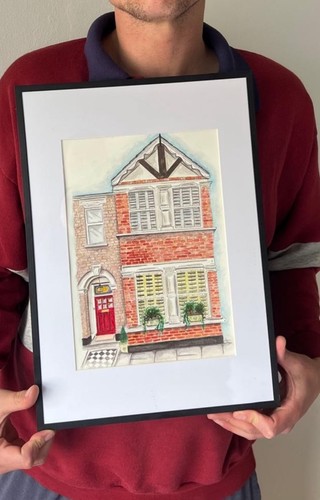 Bespoke water colour painting - water,