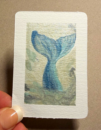 Aceo original watercolour - aceo,