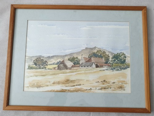 Framed british watercolour - framed,