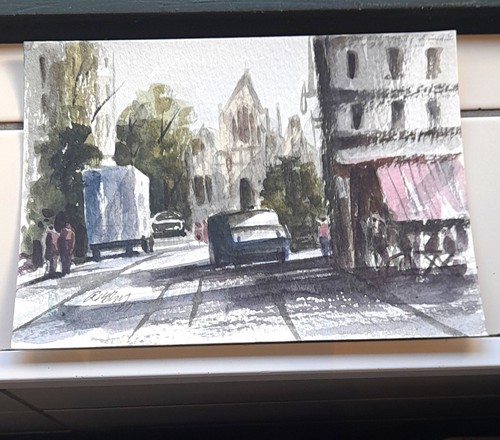 Mcsharry signed watercolour - r.mcsharry,