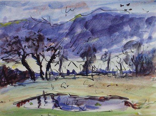 Original watercolour ink - watercolour, &