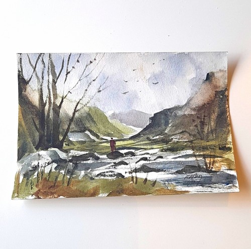 Signed original watercolour - original,