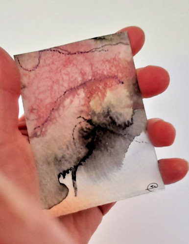 Original watercolour aceo - original,